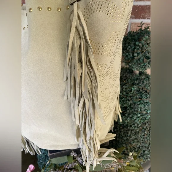 Coach Poppy Limited Edition BELLA Fringe Suede Shoulder Bag 16734 UNICORN! - Picture 9 of 15